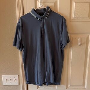 Express Navy Polo Shirt with White Trim